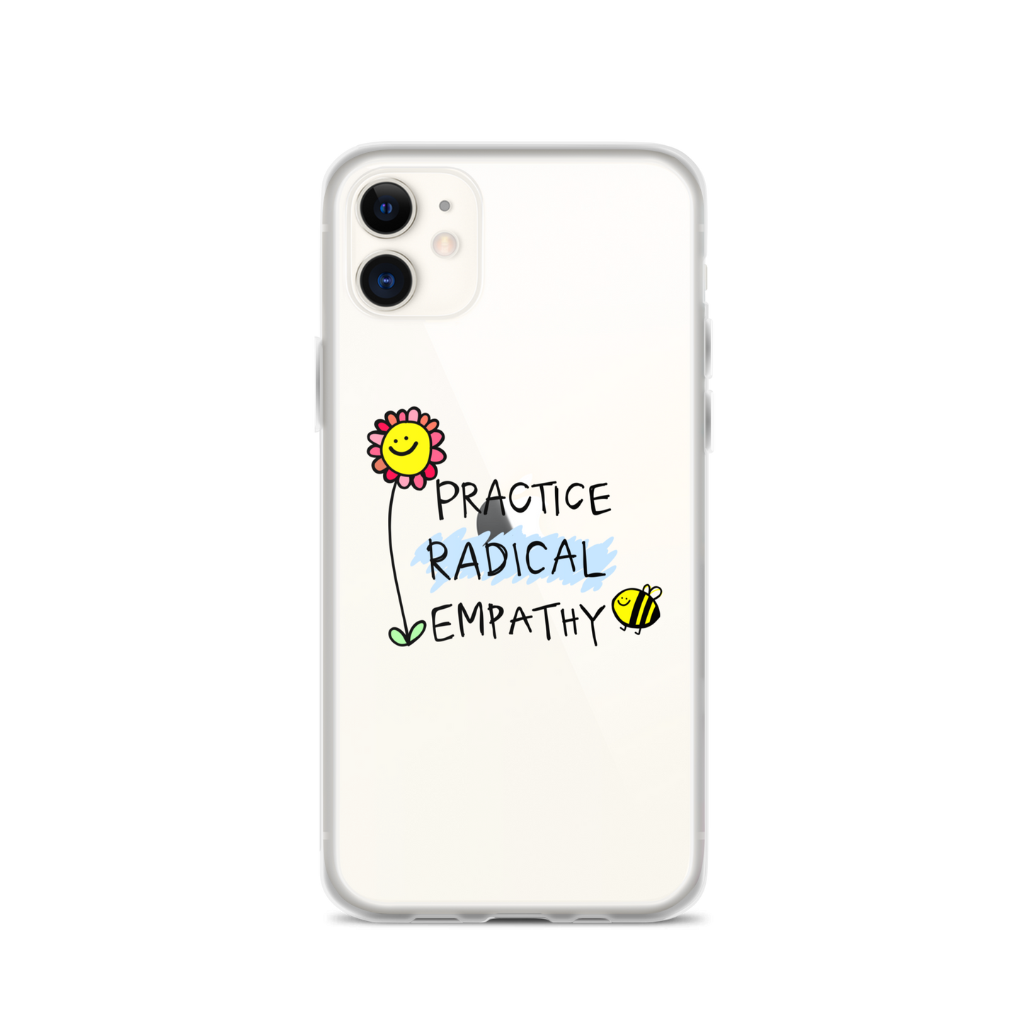 Practice Radical Empathy Doodle Clear Case for iPhone®