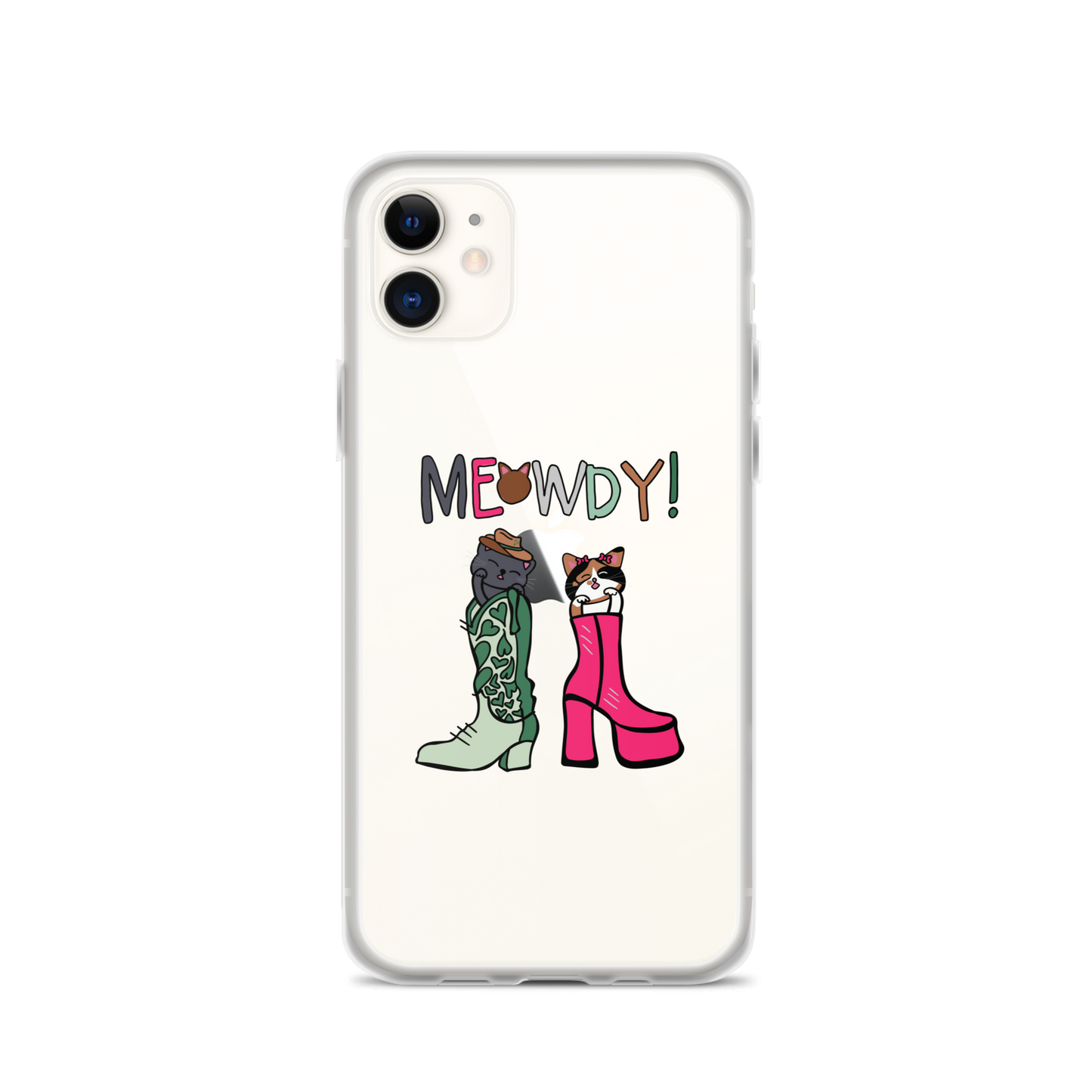 Meowdy! Clear Case for iPhone®