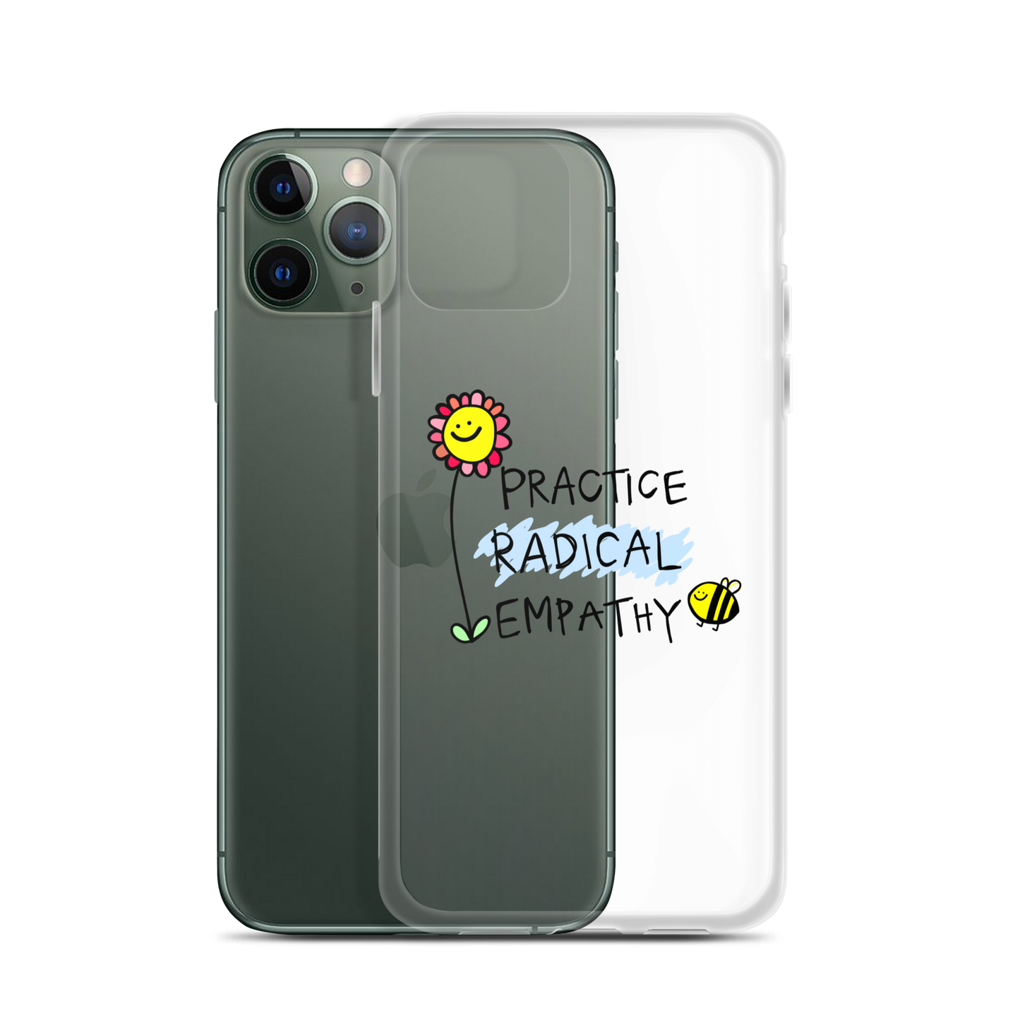 Practice Radical Empathy Doodle Clear Case for iPhone®