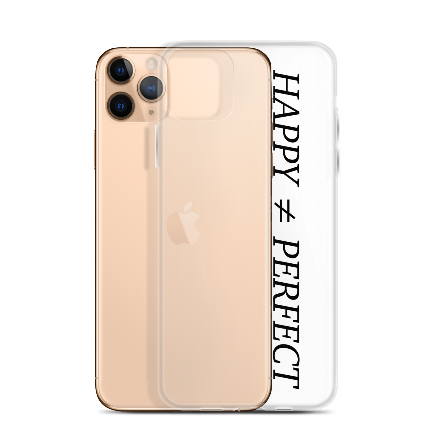 Happy Not Perfect Clear Case for iPhone®