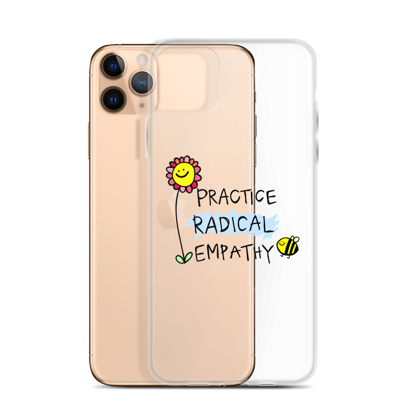 Practice Radical Empathy Doodle Clear Case for iPhone®