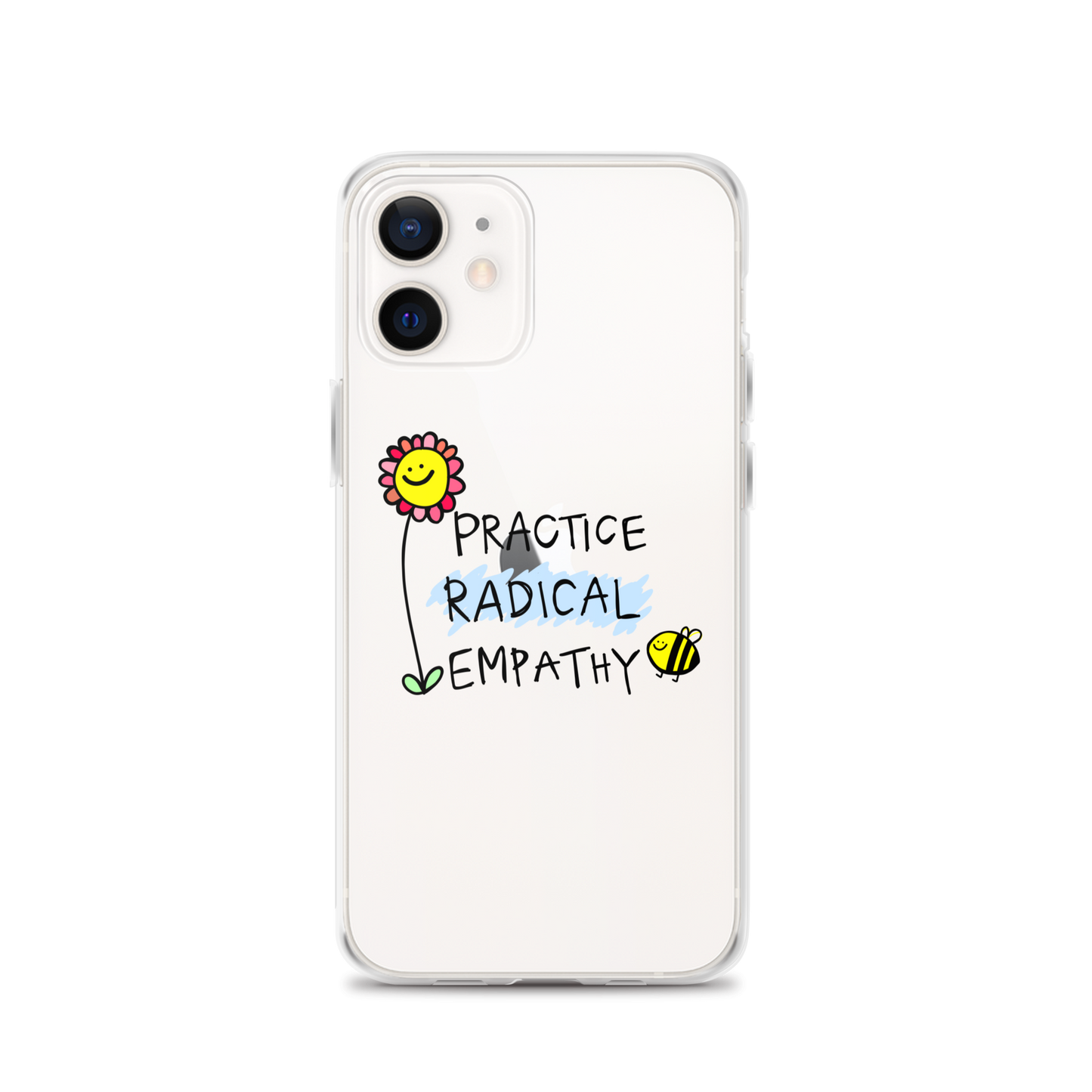 Practice Radical Empathy Doodle Clear Case for iPhone®