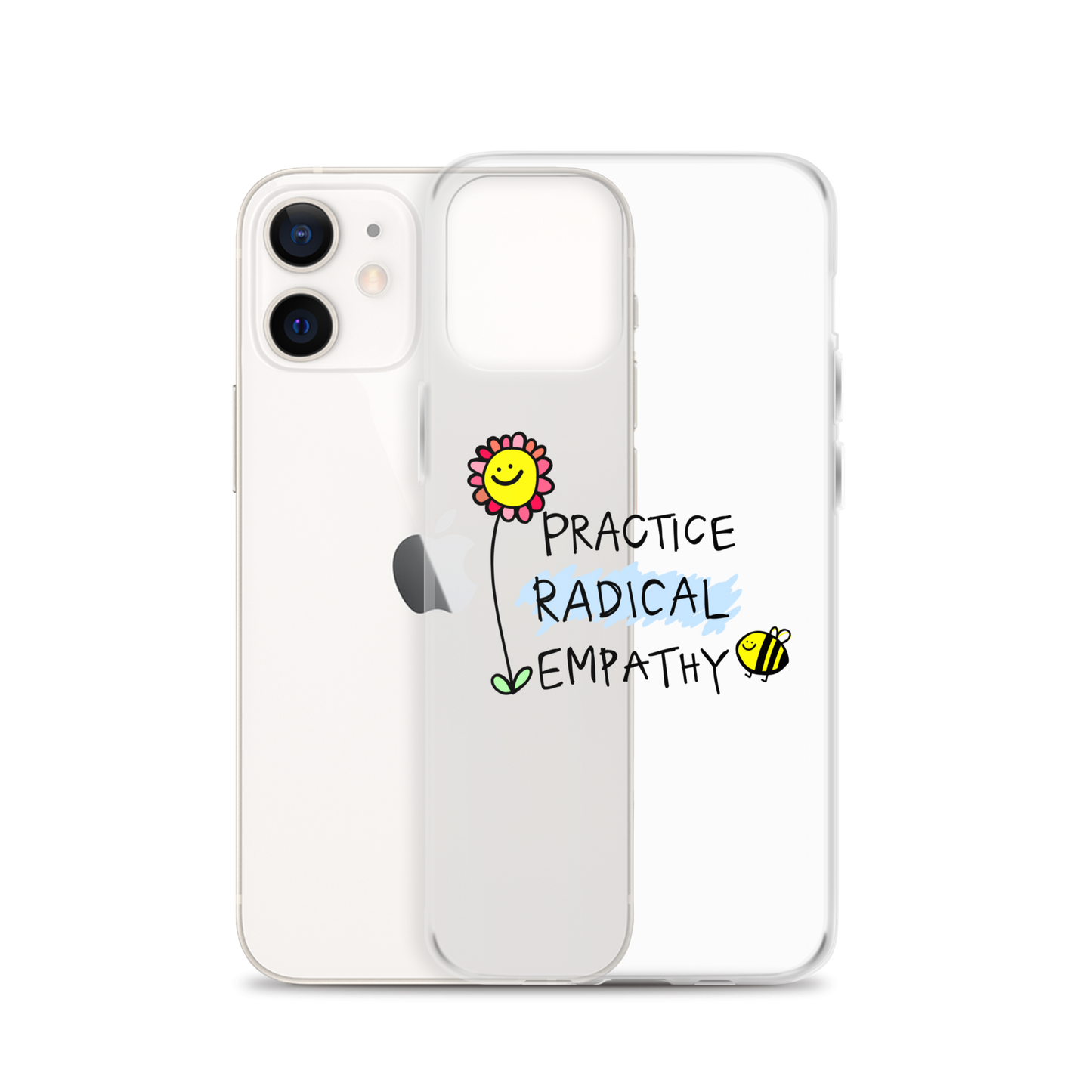 Practice Radical Empathy Doodle Clear Case for iPhone®