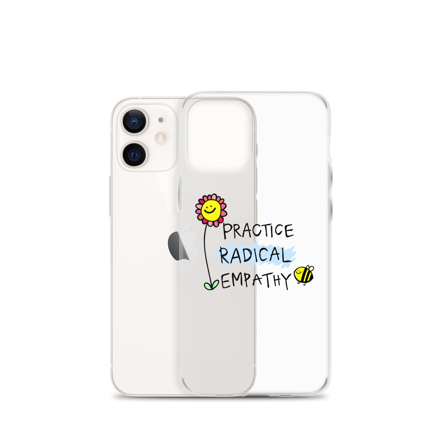 Practice Radical Empathy Doodle Clear Case for iPhone®