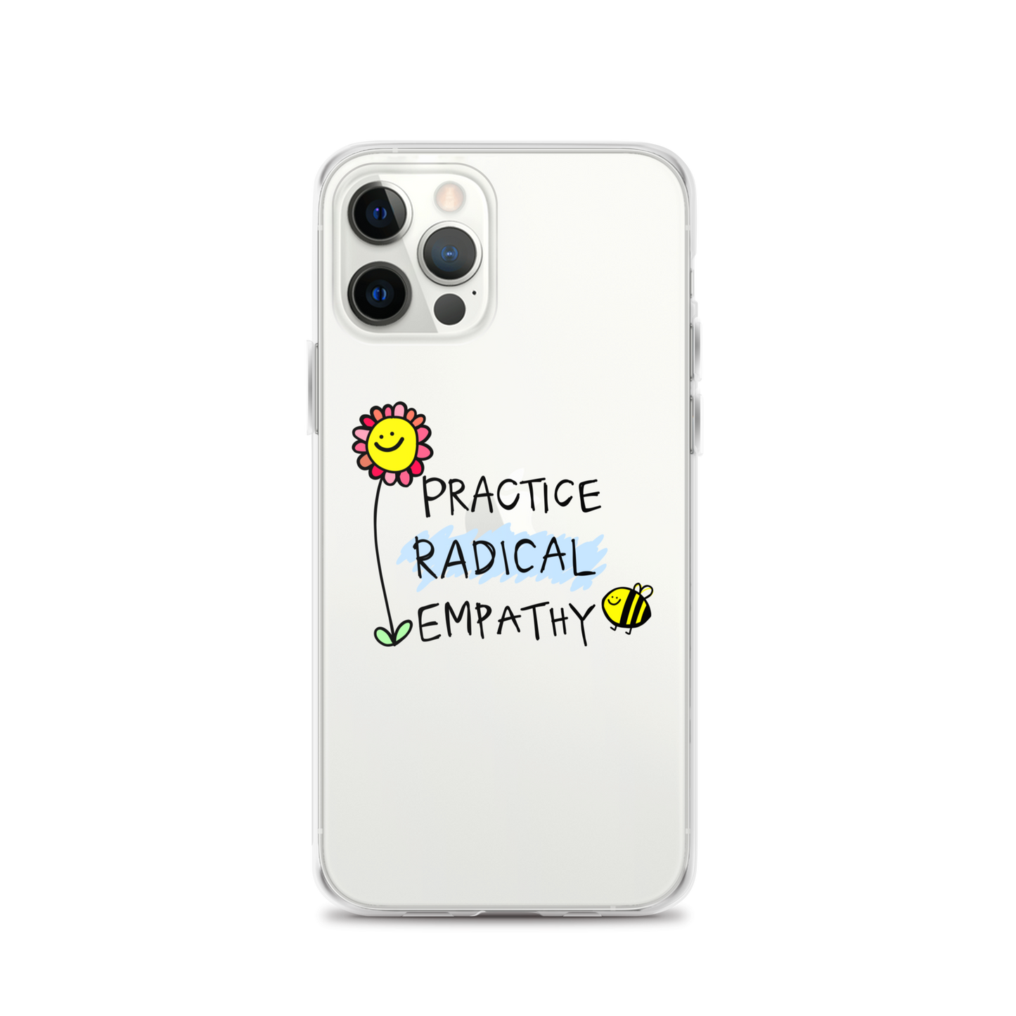 Practice Radical Empathy Doodle Clear Case for iPhone®