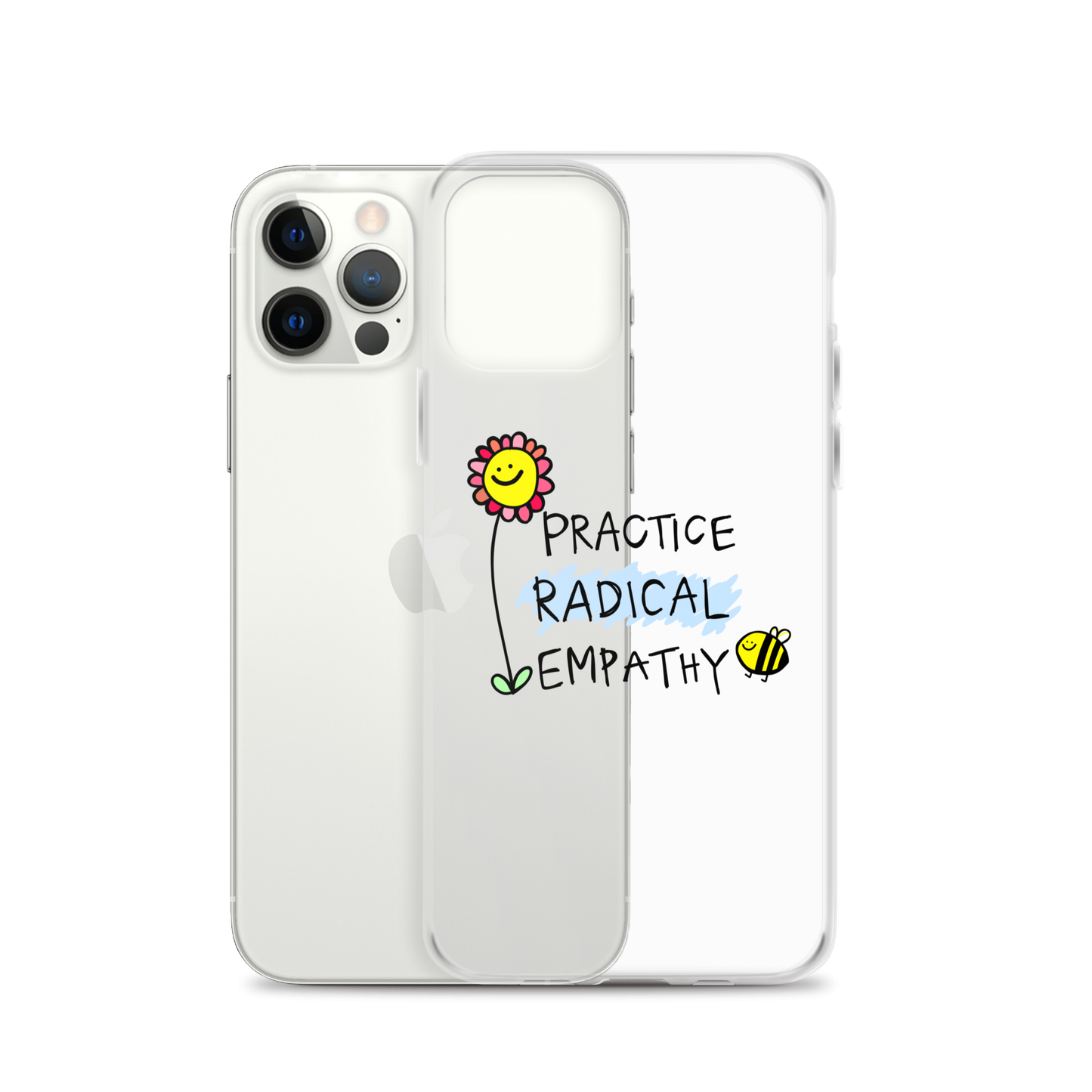 Practice Radical Empathy Doodle Clear Case for iPhone®