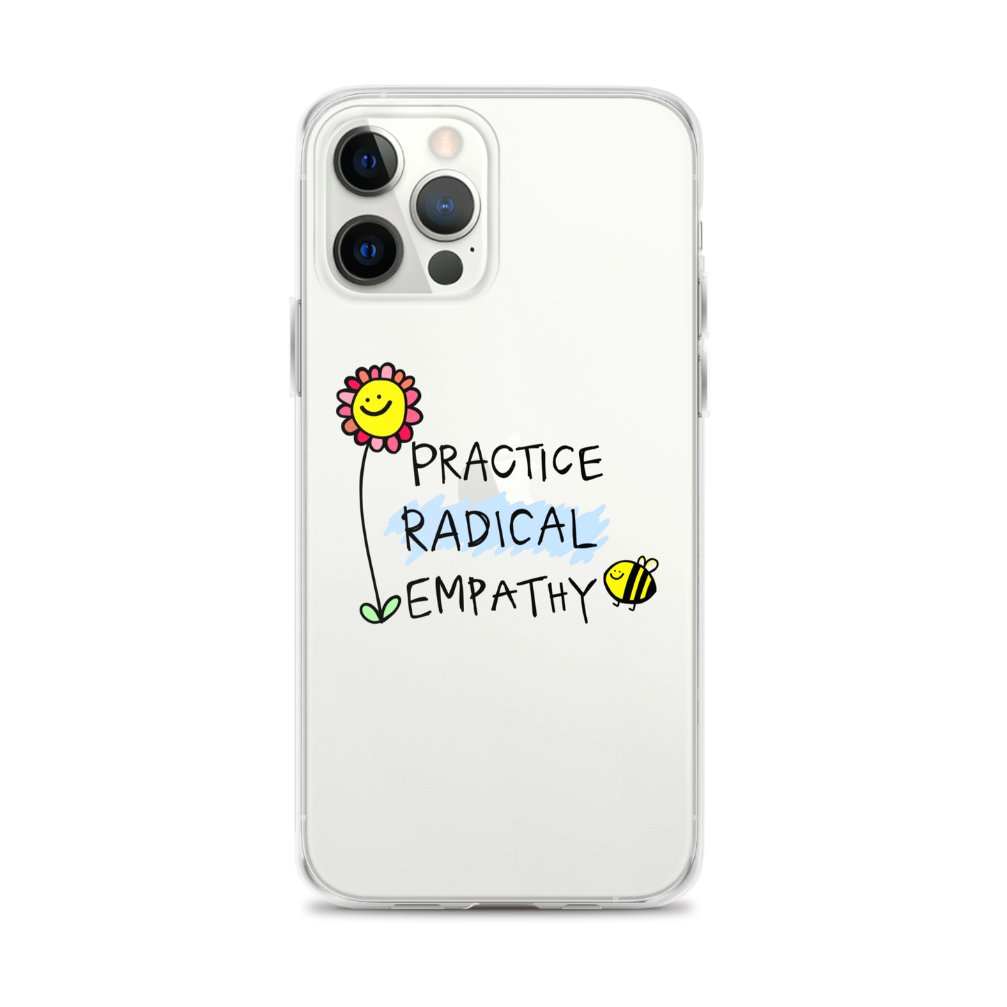 Practice Radical Empathy Doodle Clear Case for iPhone®