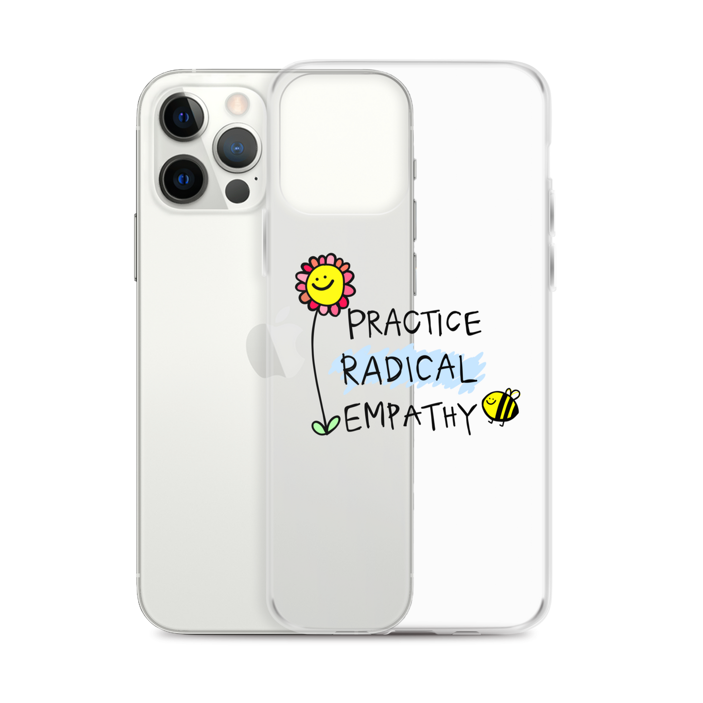 Practice Radical Empathy Doodle Clear Case for iPhone®