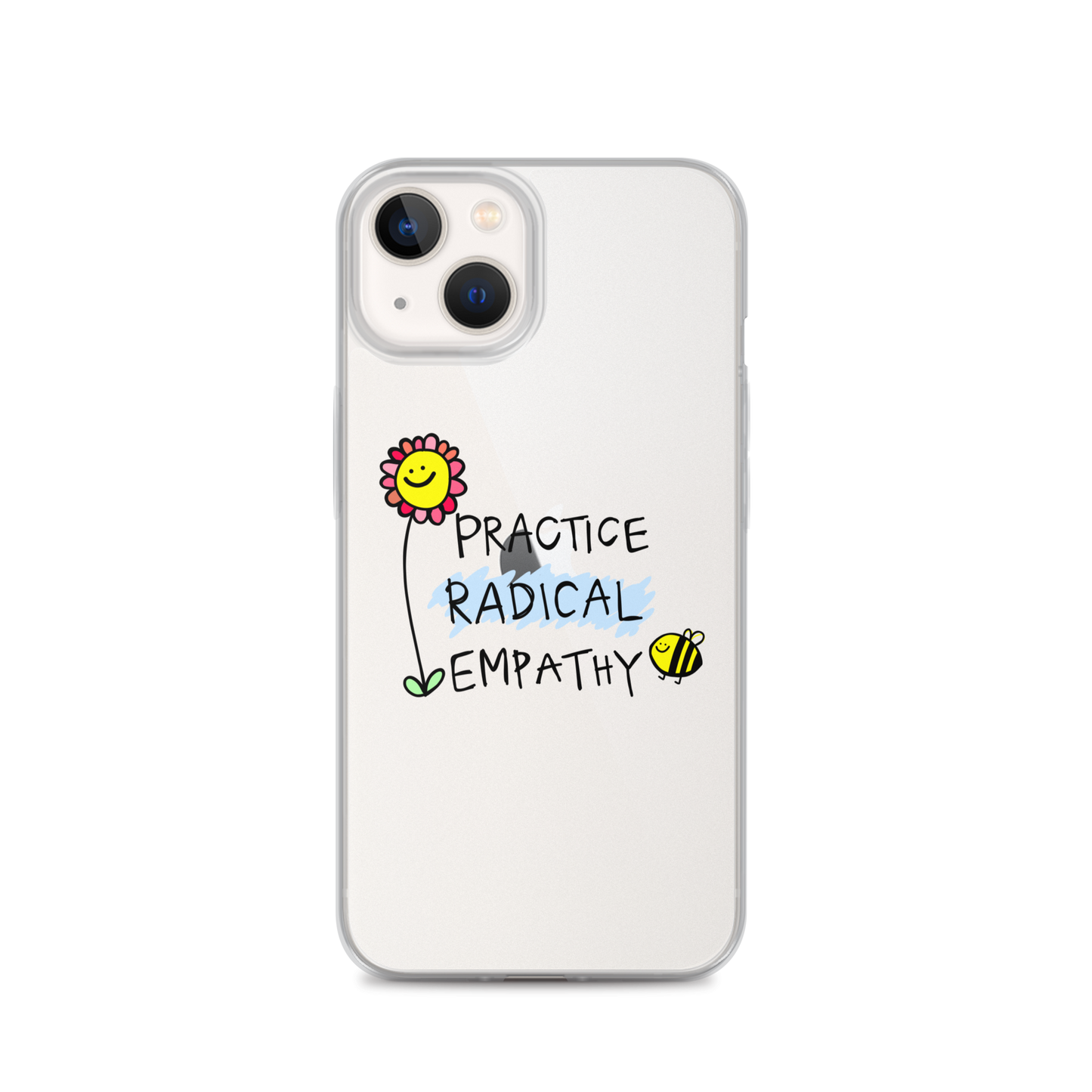 Practice Radical Empathy Doodle Clear Case for iPhone®