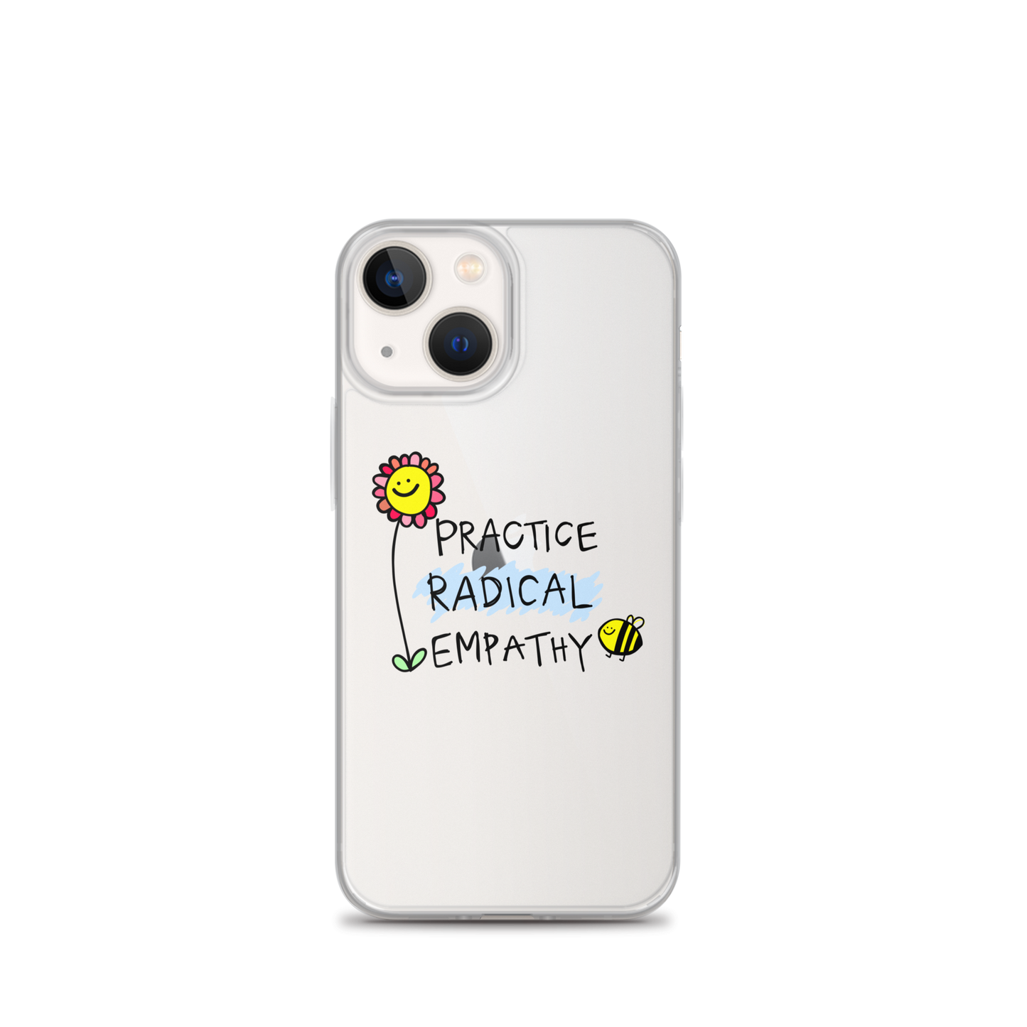 Practice Radical Empathy Doodle Clear Case for iPhone®