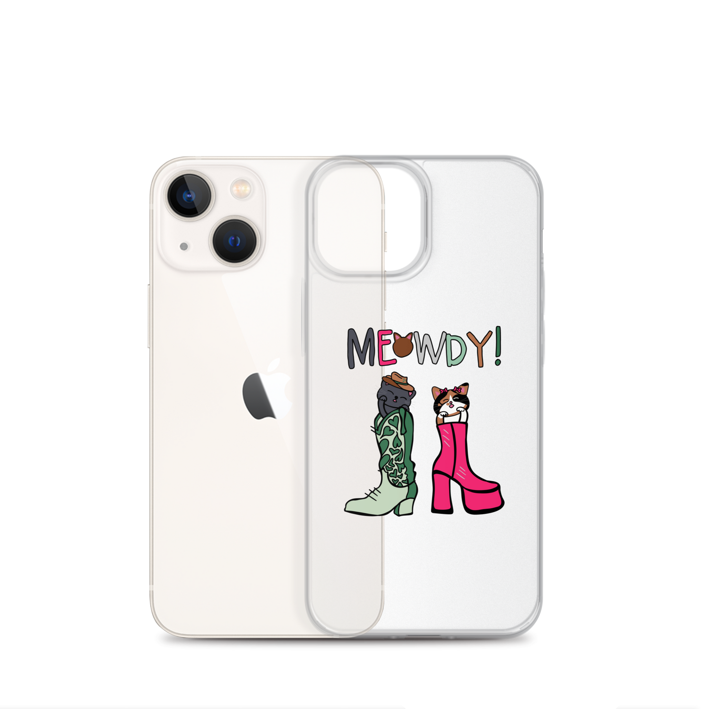 Meowdy! Clear Case for iPhone®