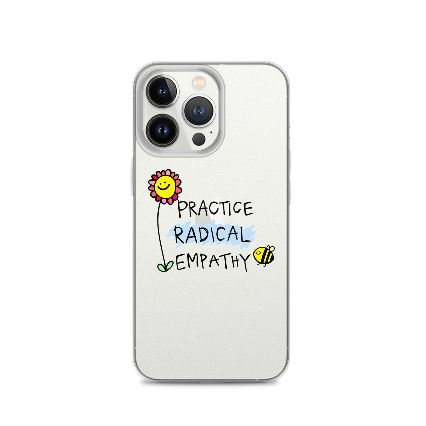 Practice Radical Empathy Doodle Clear Case for iPhone®