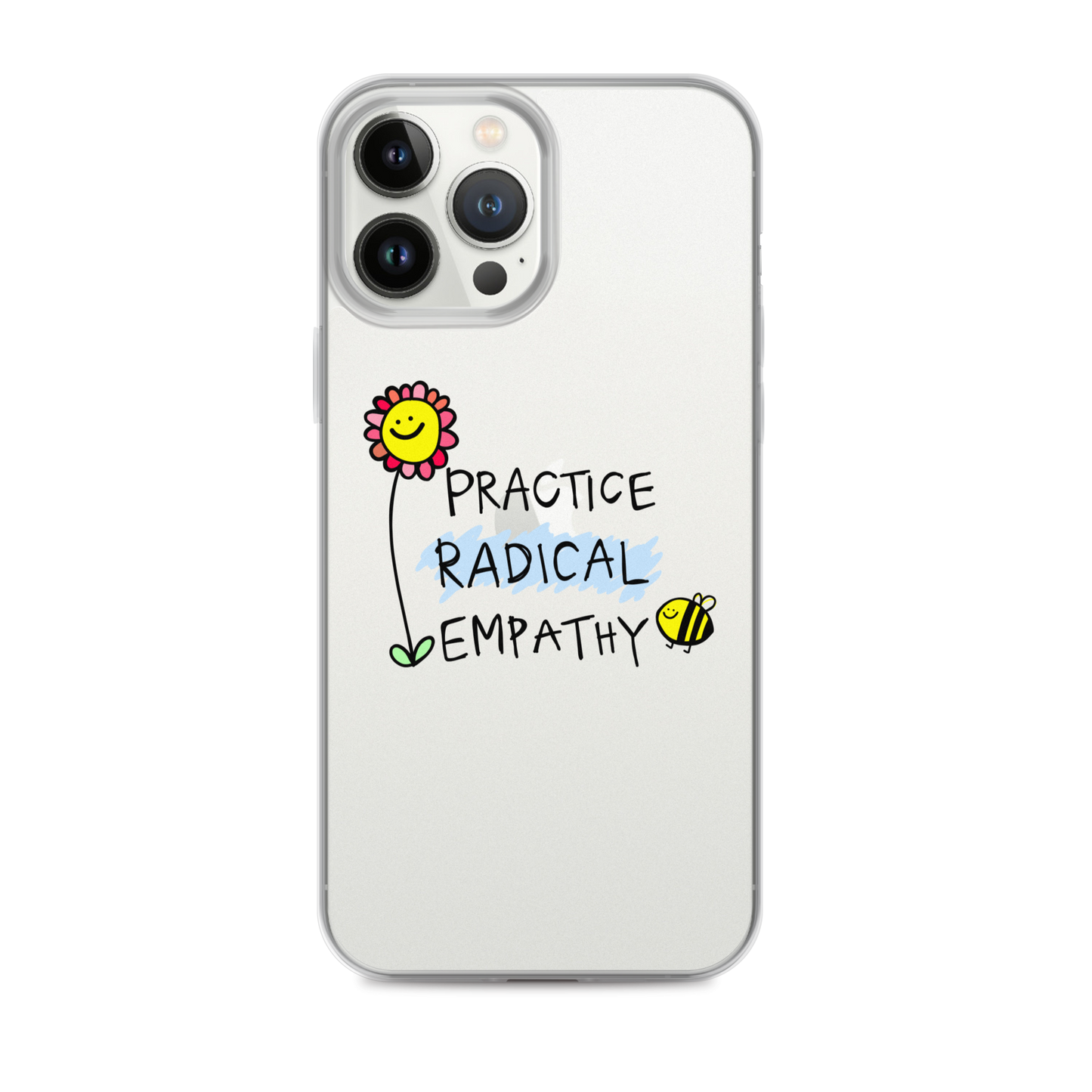 Practice Radical Empathy Doodle Clear Case for iPhone®