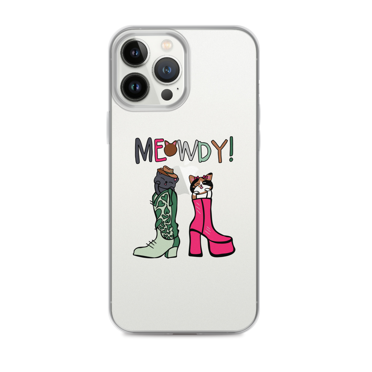 Meowdy! Clear Case for iPhone®