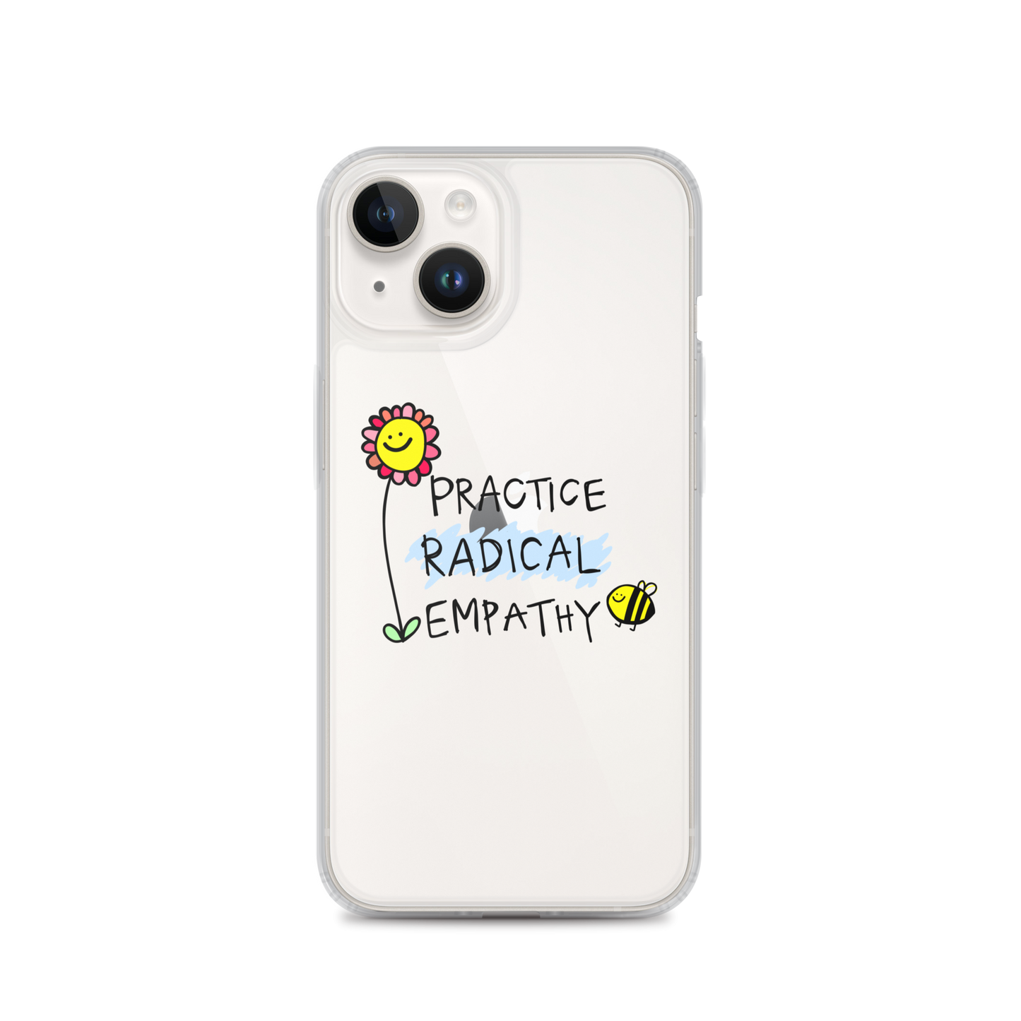 Practice Radical Empathy Doodle Clear Case for iPhone®