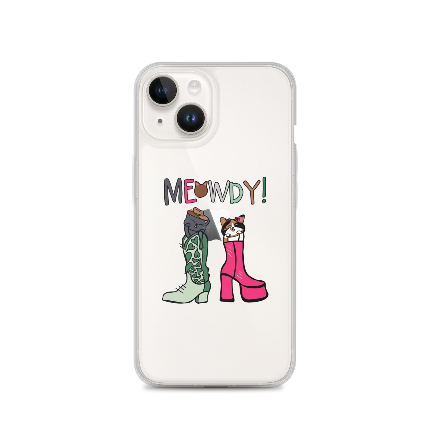 Meowdy! Clear Case for iPhone®