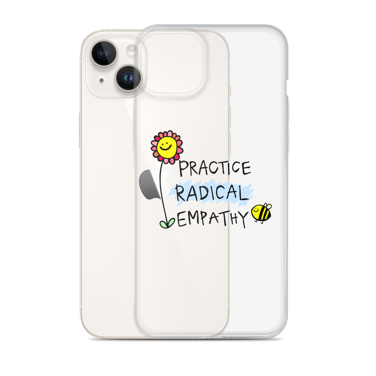 Practice Radical Empathy Doodle Clear Case for iPhone®