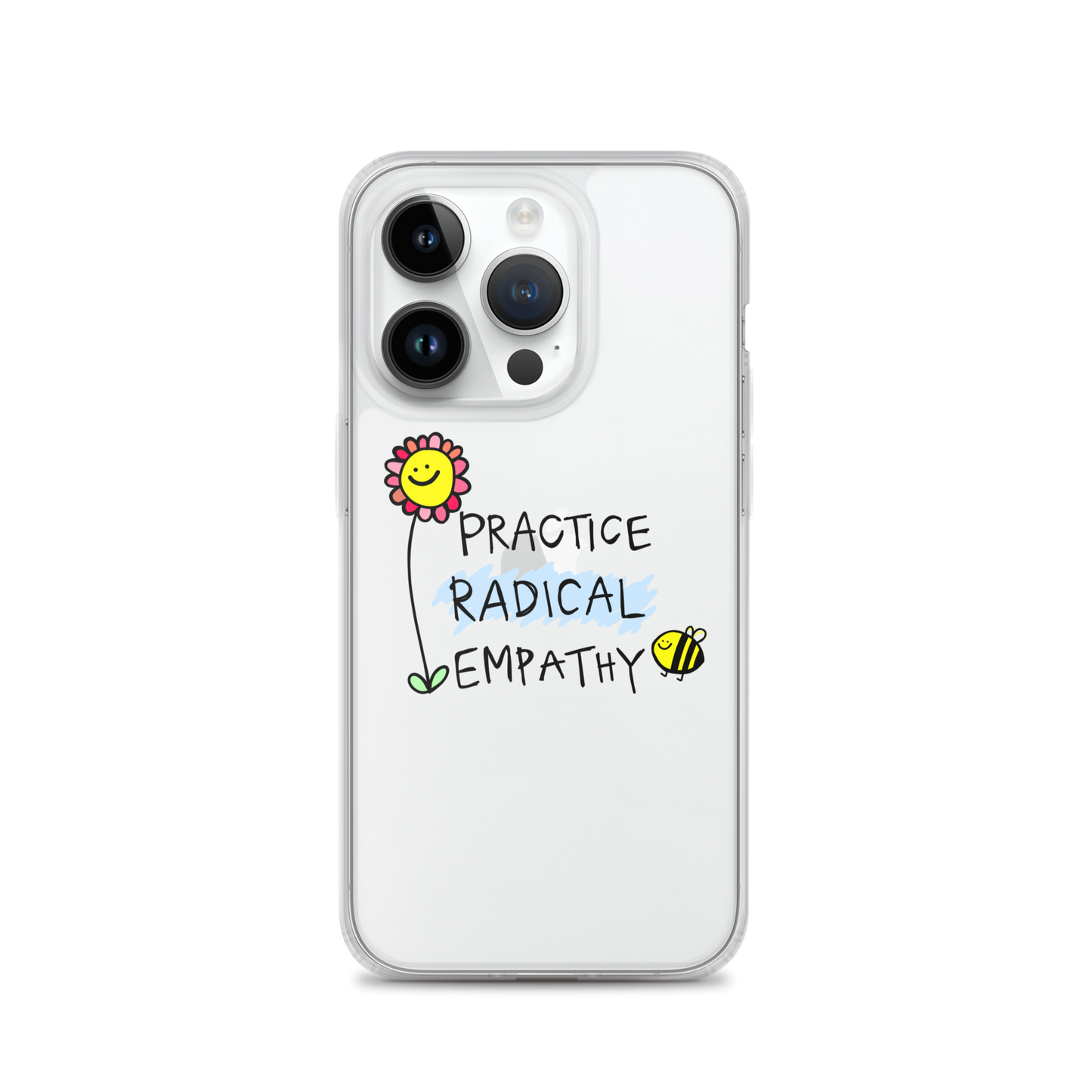 Practice Radical Empathy Doodle Clear Case for iPhone®