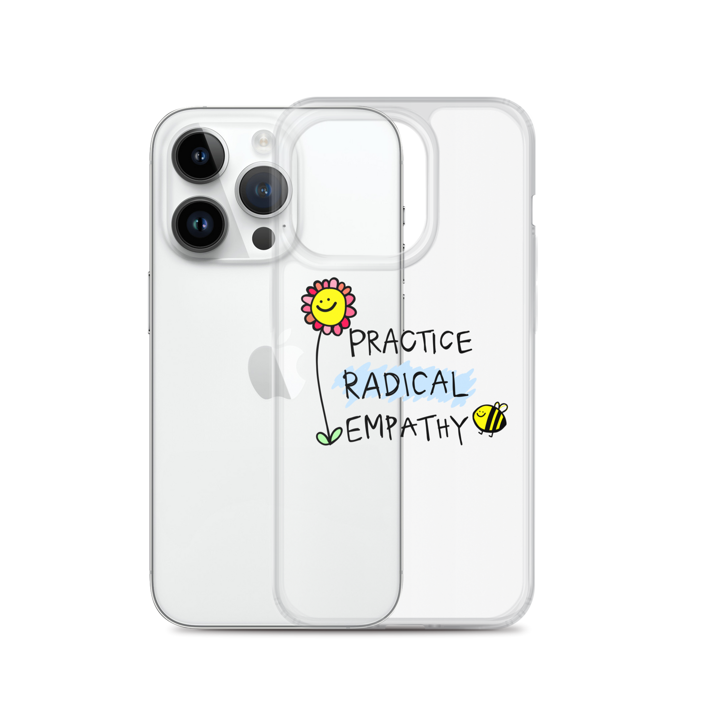 Practice Radical Empathy Doodle Clear Case for iPhone®