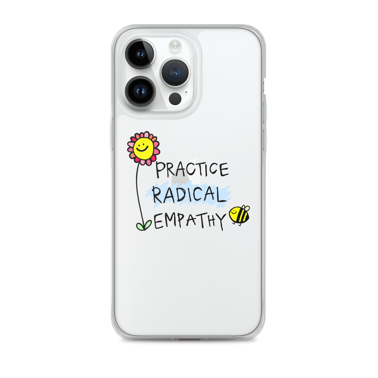 Practice Radical Empathy Doodle Clear Case for iPhone®