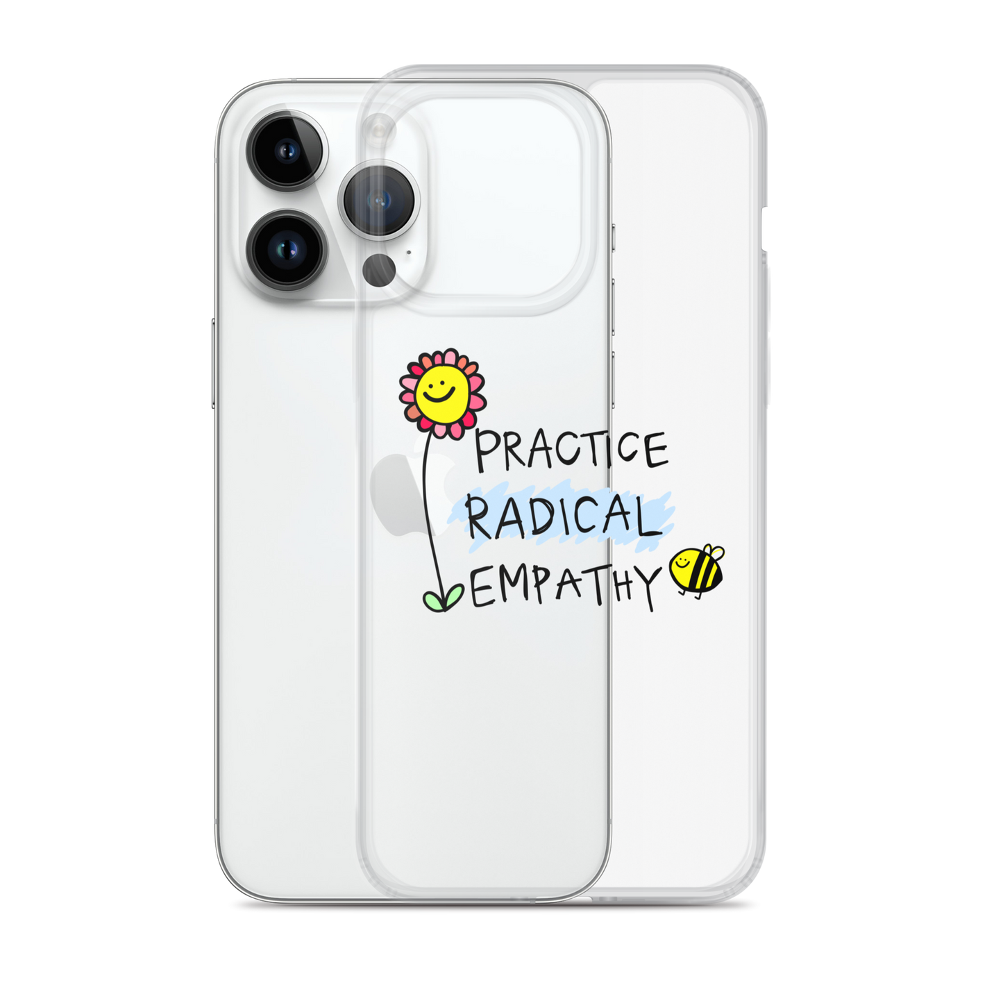 Practice Radical Empathy Doodle Clear Case for iPhone®