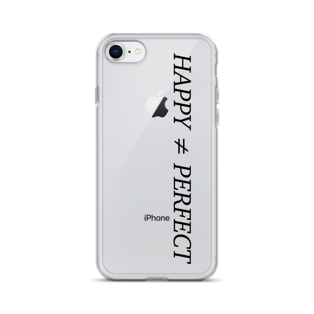 Happy Not Perfect Clear Case for iPhone®