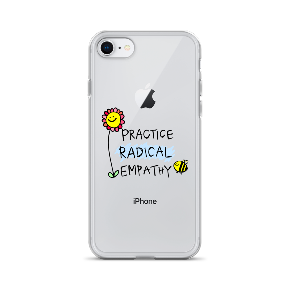 Practice Radical Empathy Doodle Clear Case for iPhone®