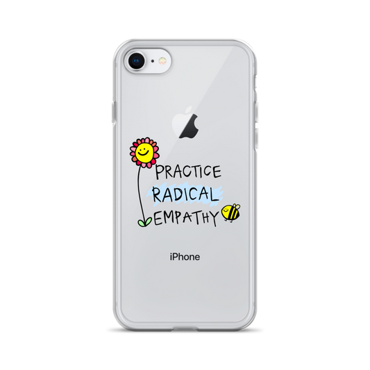 Practice Radical Empathy Doodle Clear Case for iPhone®