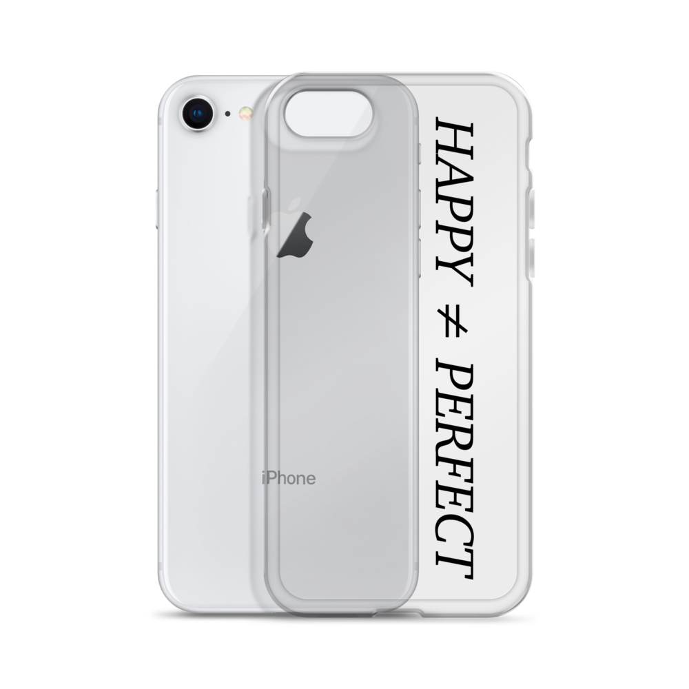 Happy Not Perfect Clear Case for iPhone®