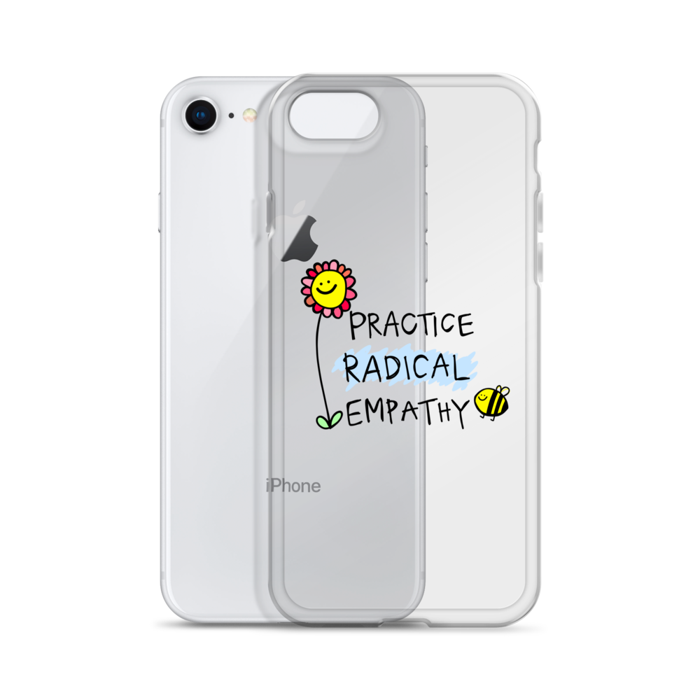 Practice Radical Empathy Doodle Clear Case for iPhone®