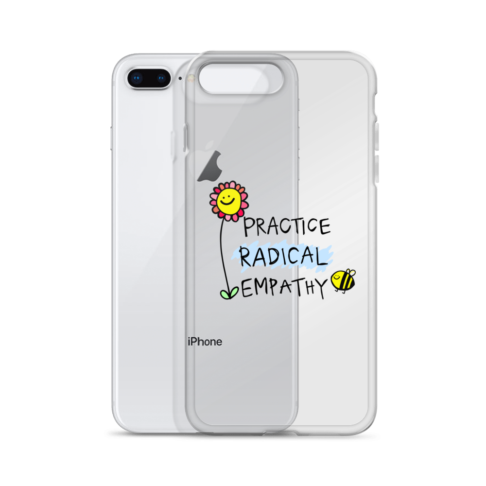 Practice Radical Empathy Doodle Clear Case for iPhone®