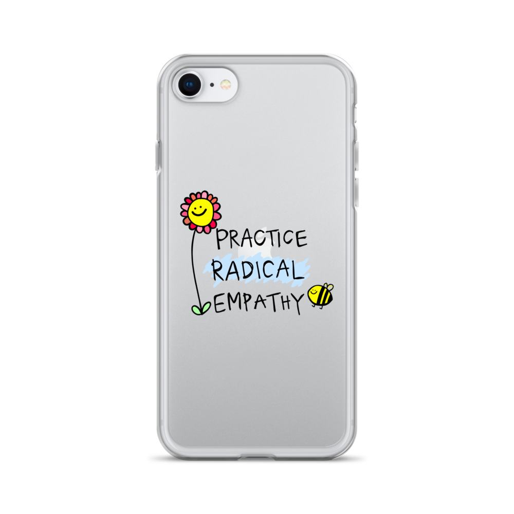 Practice Radical Empathy Doodle Clear Case for iPhone®