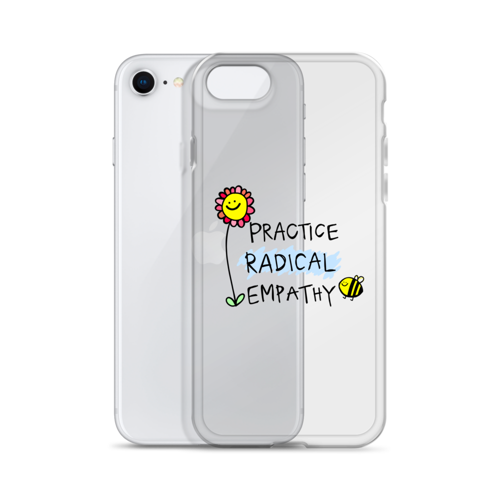 Practice Radical Empathy Doodle Clear Case for iPhone®