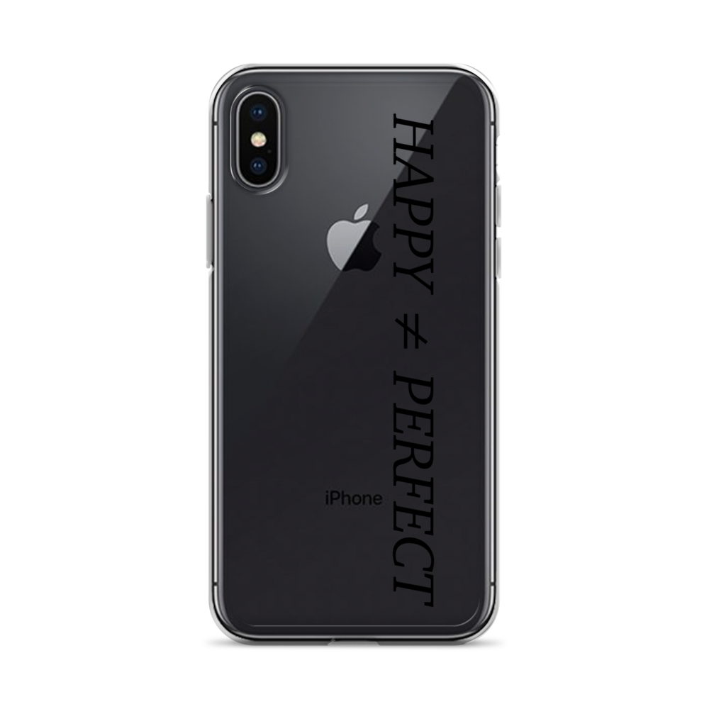 Happy Not Perfect Clear Case for iPhone®