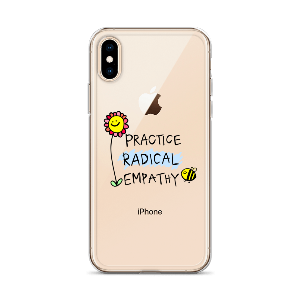 Practice Radical Empathy Doodle Clear Case for iPhone®