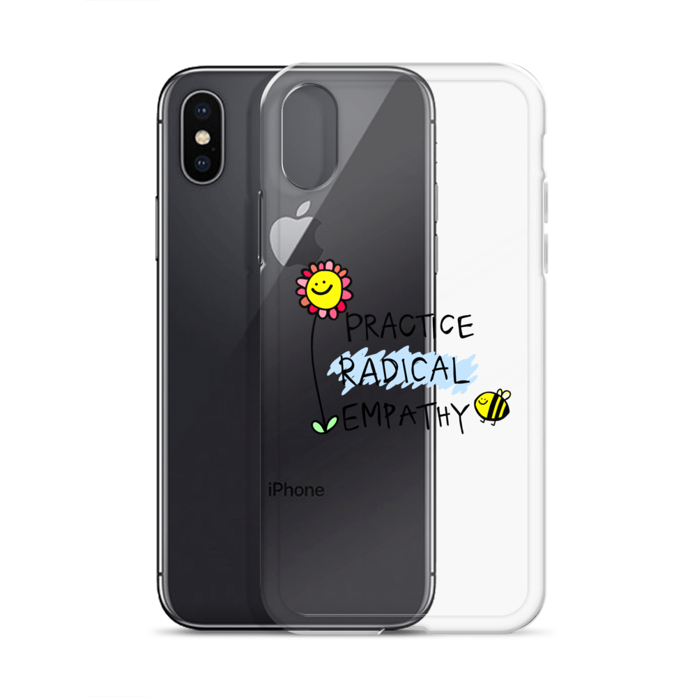 Practice Radical Empathy Doodle Clear Case for iPhone®