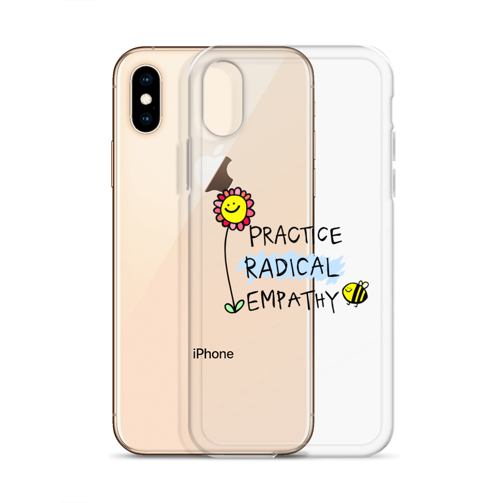 Practice Radical Empathy Doodle Clear Case for iPhone®