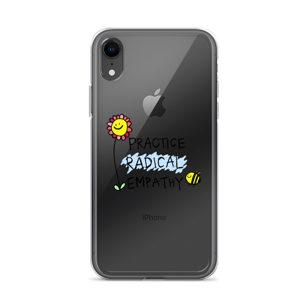 Practice Radical Empathy Doodle Clear Case for iPhone®