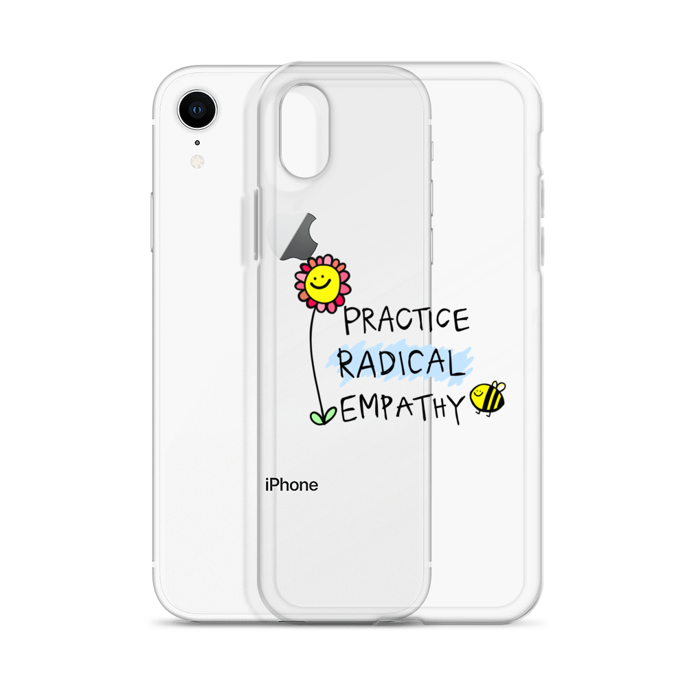 Practice Radical Empathy Doodle Clear Case for iPhone®