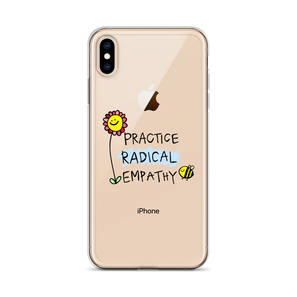 Practice Radical Empathy Doodle Clear Case for iPhone®