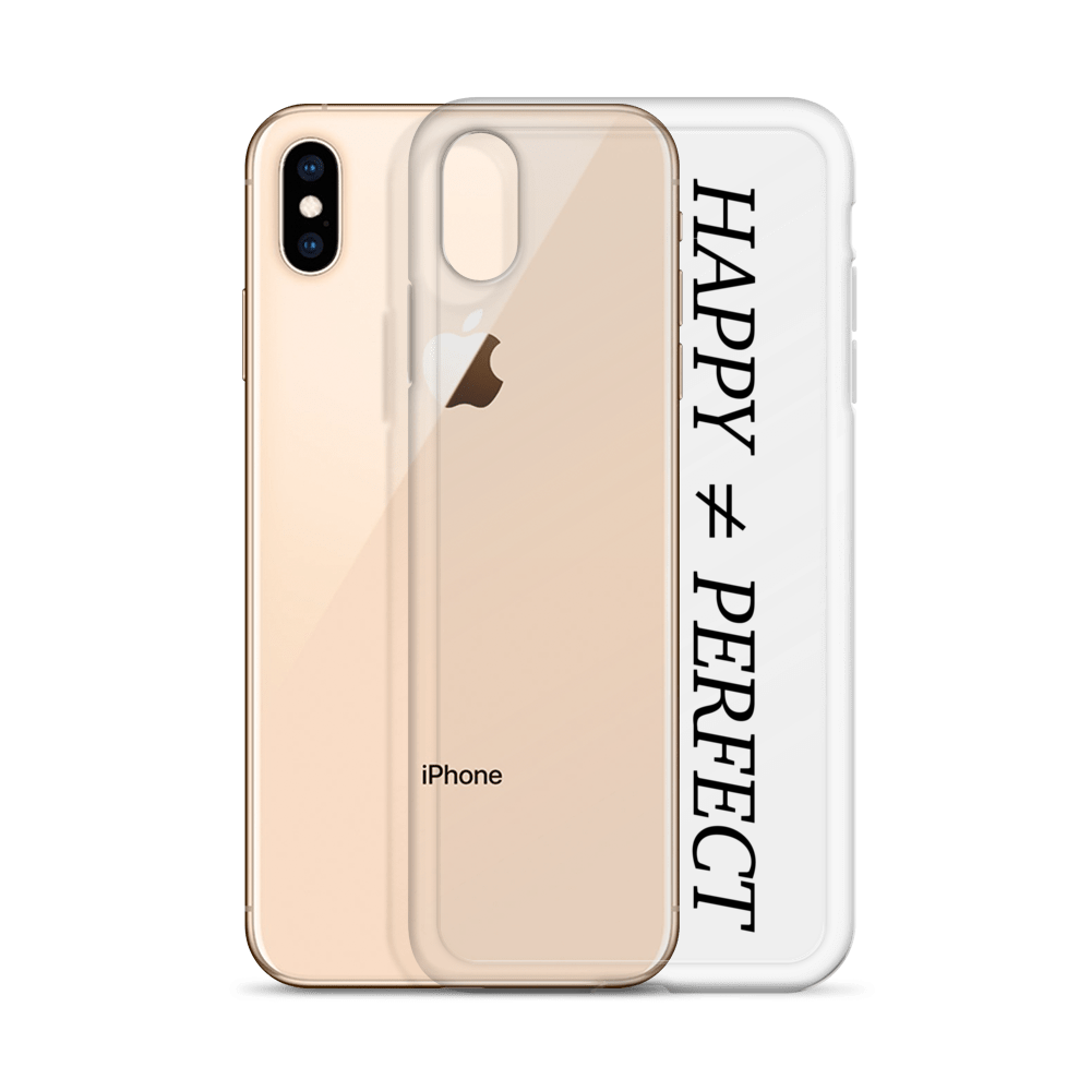 Happy Not Perfect Clear Case for iPhone®