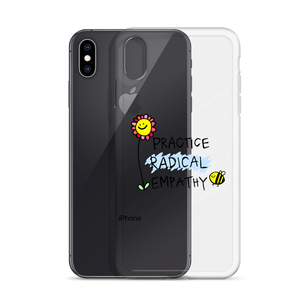 Practice Radical Empathy Doodle Clear Case for iPhone®