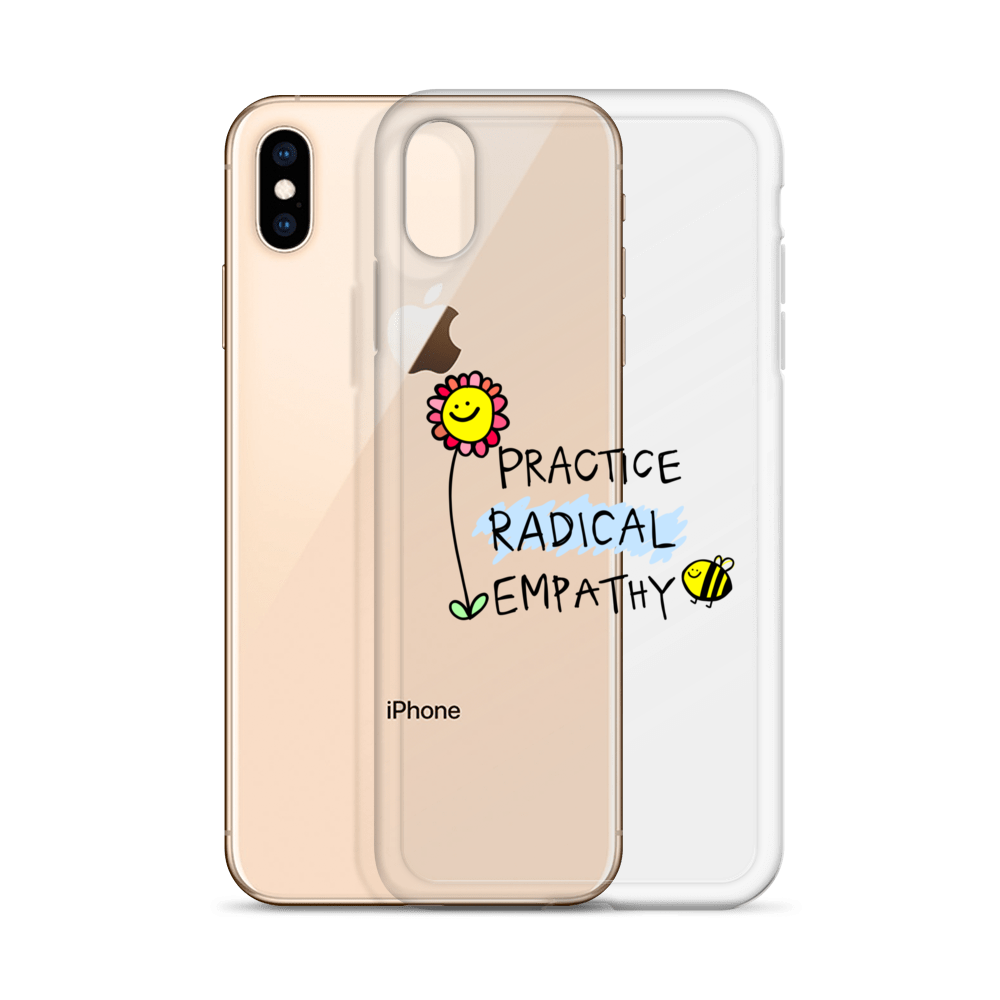 Practice Radical Empathy Doodle Clear Case for iPhone®