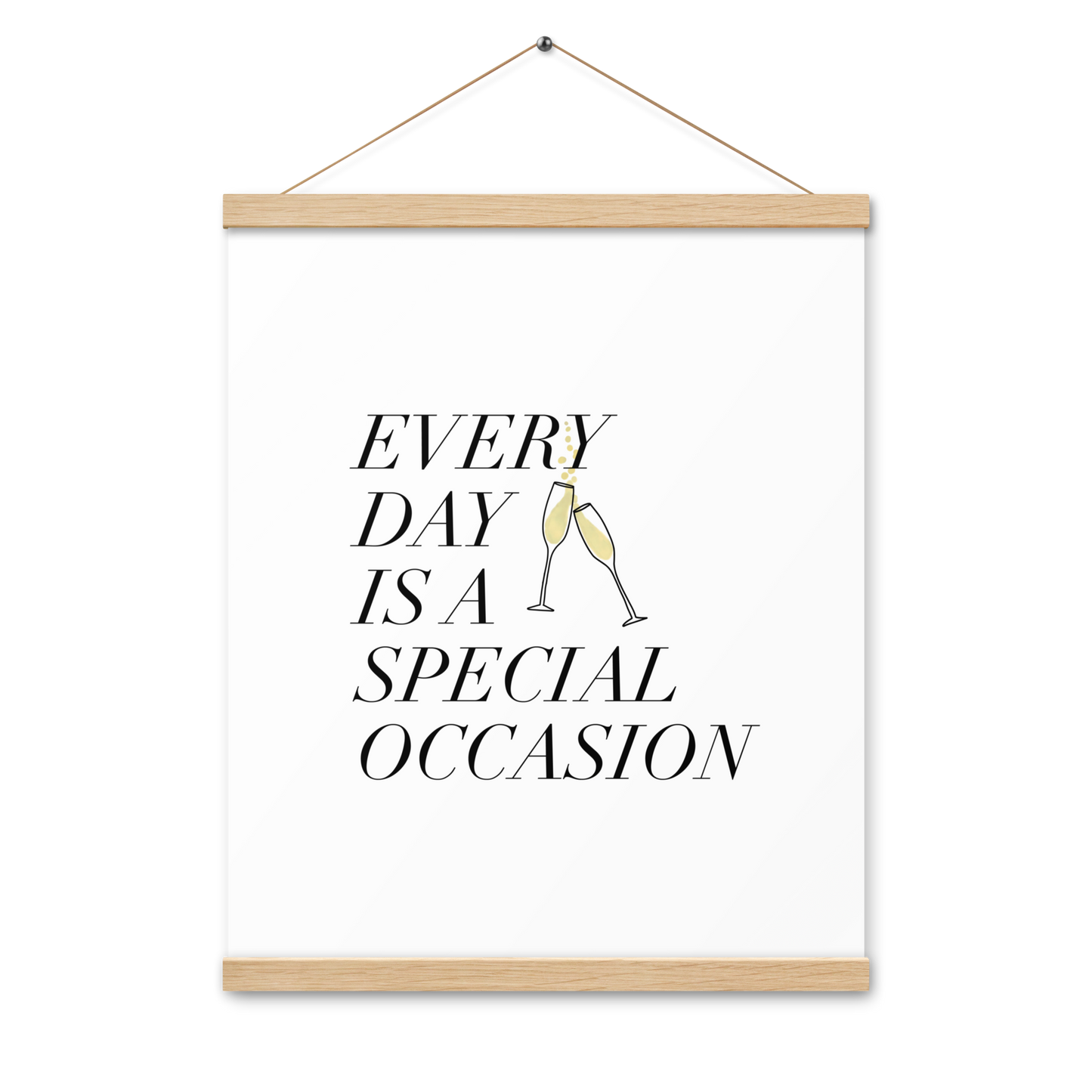 Every Day is a Special Occasion Poster with Hangers