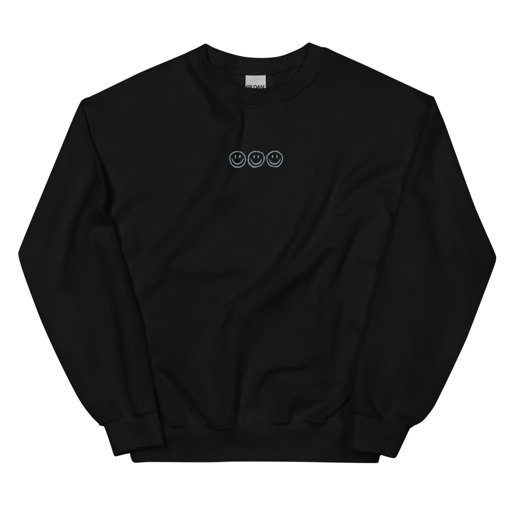 Embroidered :) :) :) Crewneck