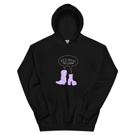 Kick Him to the Curb Hoodie Purple