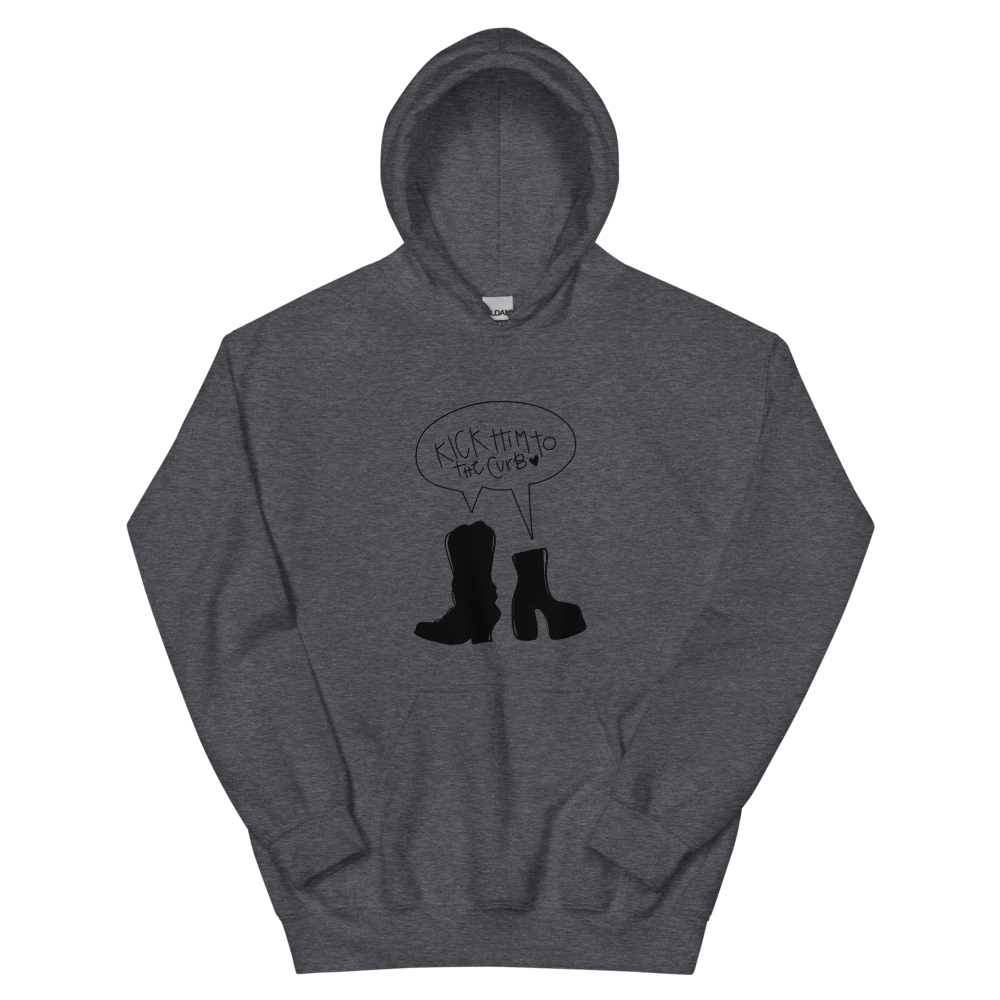 Kick Him to the Curb Hoodie Black