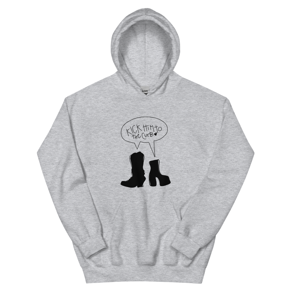 Kick Him to the Curb Hoodie Black